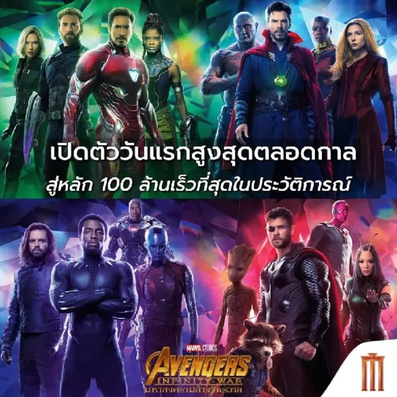 Avengers: Infinity War ฉายวันแรก ฉุดอันดับเว็บไซต์ Major ขึ้นรวดเดียว 14 อันดับ