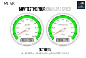 เช็คความเร็วเน็ต SpeedTest ช่วงขาดาวน์โหลด