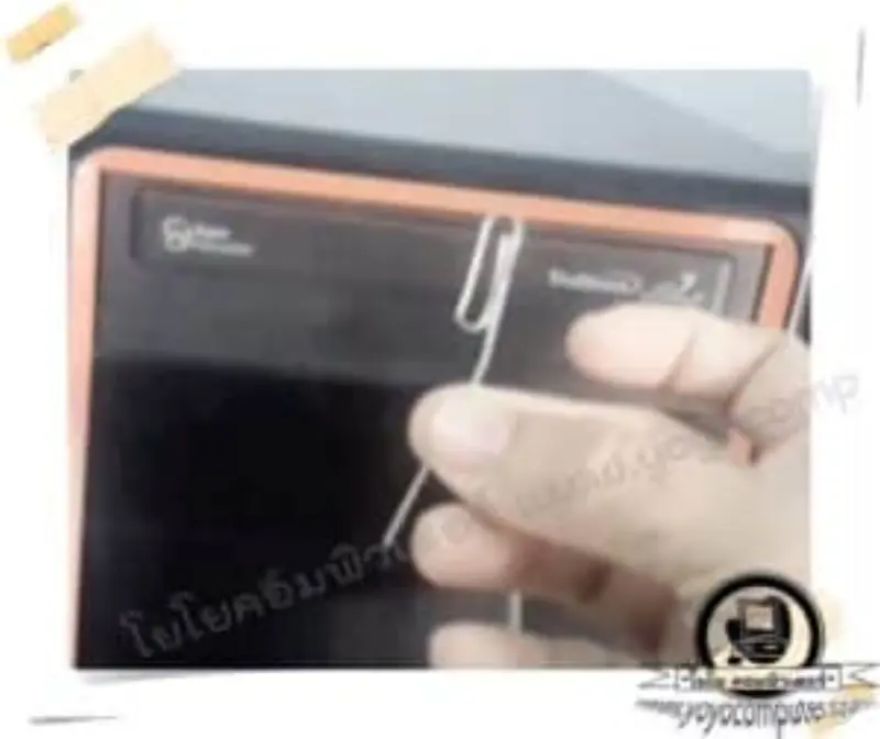 ลวดเสียบกระดาษ อุปกรณ์แก้ถาดซีดีเปิดไม่ออก