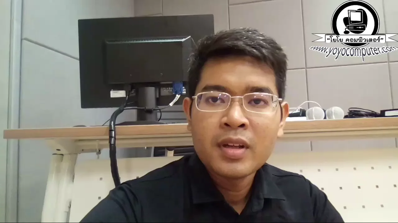 ภาพจากวิดีโอสอนแก้ปัญหา connect pc dual monitor setup