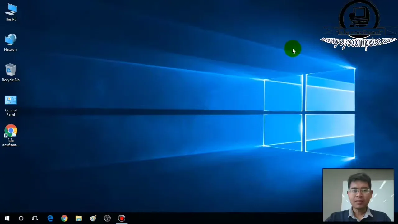 ภาพจากวิดีโอสอนแก้ปัญหา fix lan wifi connected but no internet