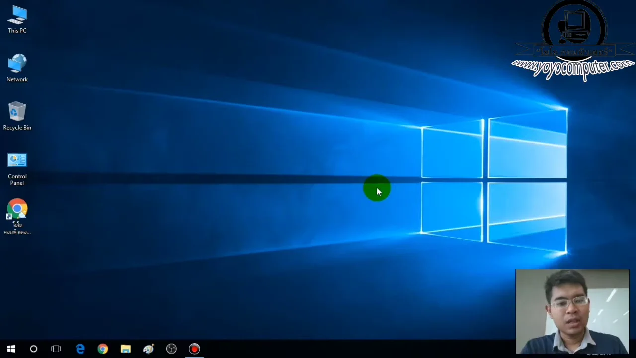 ภาพจากวิดีโอสอนแก้ปัญหา fix lan wifi connected but no internet