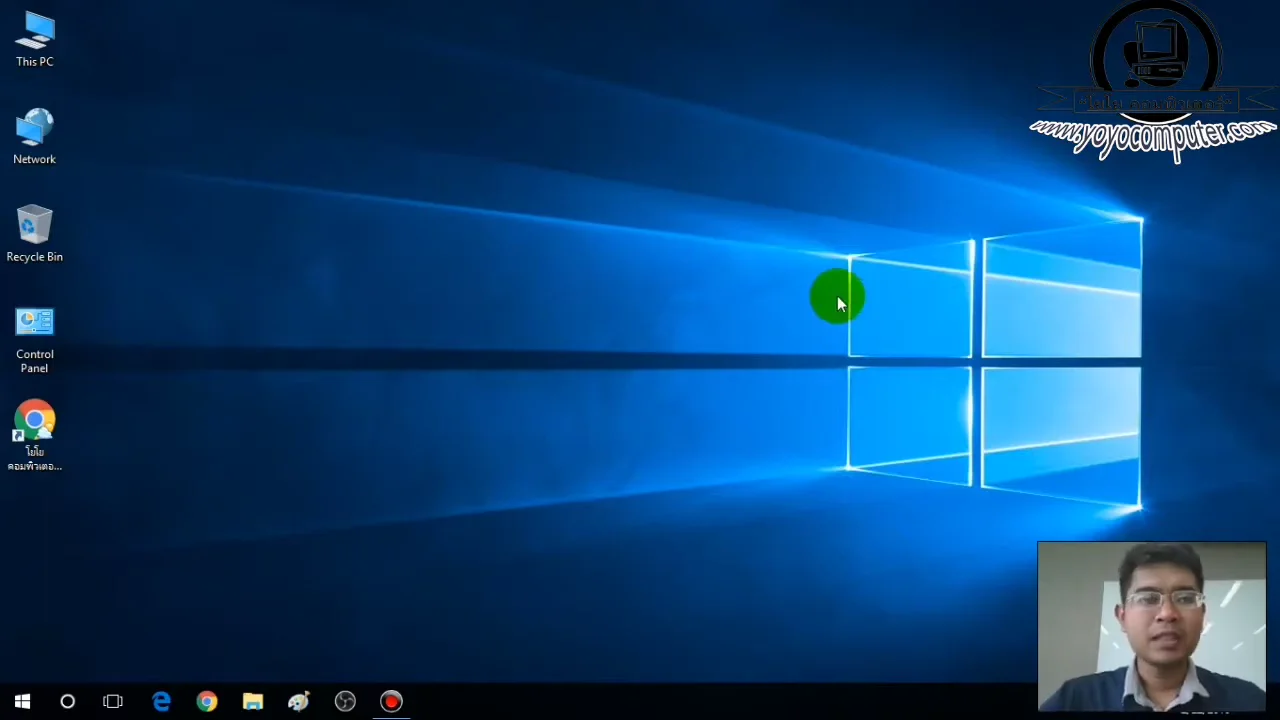 ภาพจากวิดีโอสอนแก้ปัญหา fix lan wifi connected but no internet