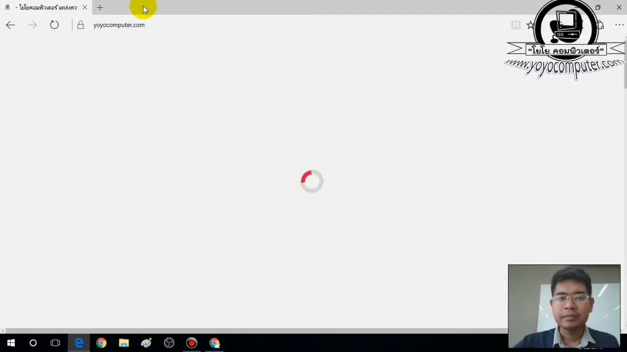 ภาพจากวิดีโอสอนแก้ปัญหา fix lan wifi connected but no internet