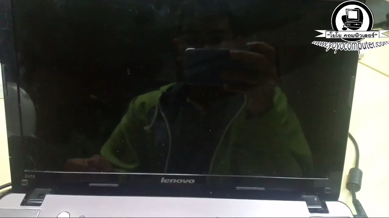 ภาพจากวิดีโอสอนแก้ปัญหา fix laptop wifi red cross no internet