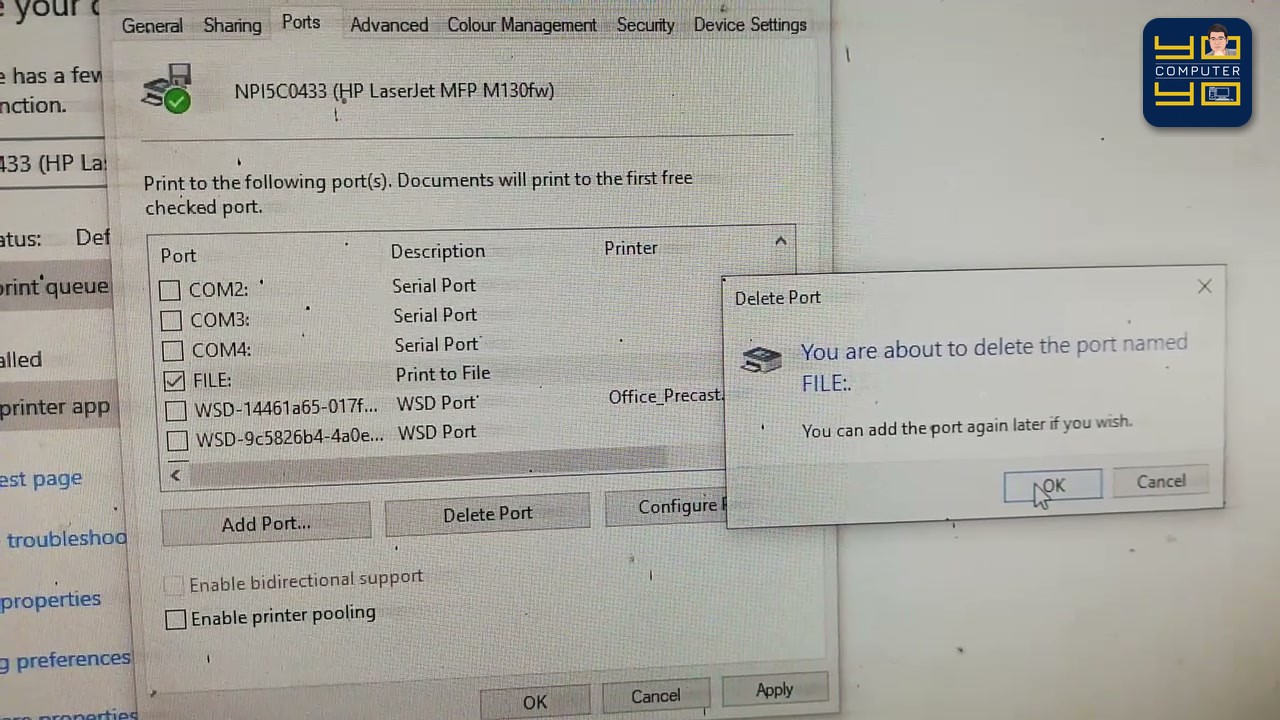 นอกจากนี้ หากในหน้ารายการ Devices and Printers มีไอคอนเครื่องปริ้นรุ่นเดียวกันซ้ำกันหลายตัว เช่น มีคำว่า Cop…