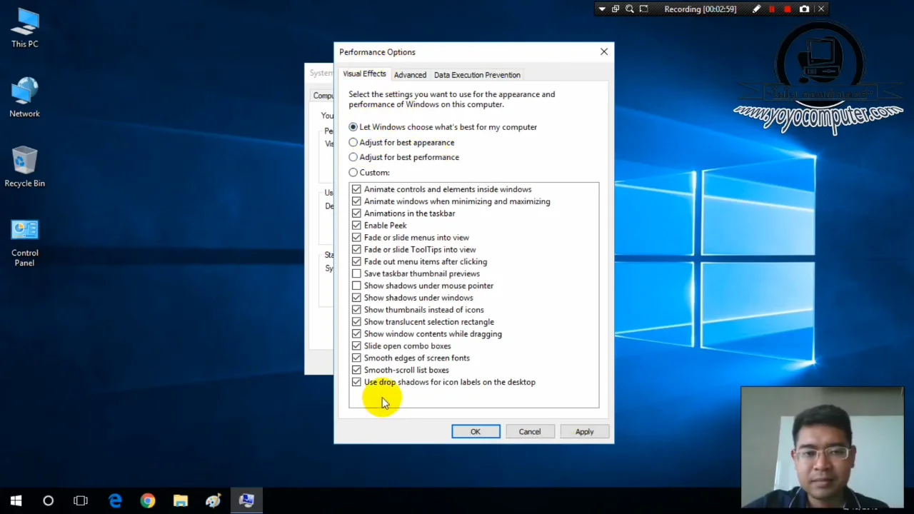 ภาพจากวิดีโอสอนแก้ปัญหา optimize windows 10 11 speed guide