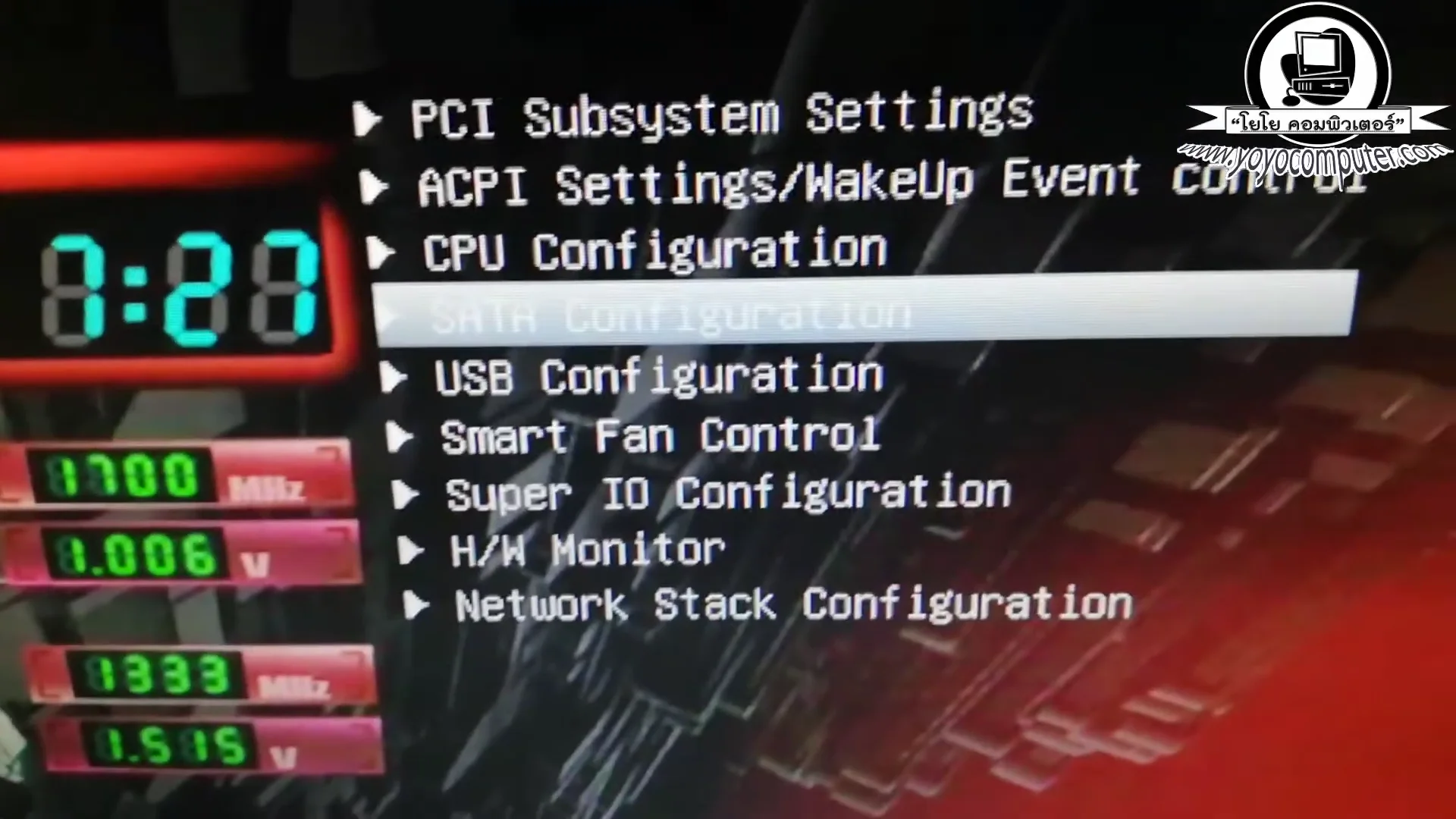 นะครับทั้ง 4  sata นะครับ 4  port ด้วย กัน not  Present ตก็ประมาณว่าไม่เจอ  H...