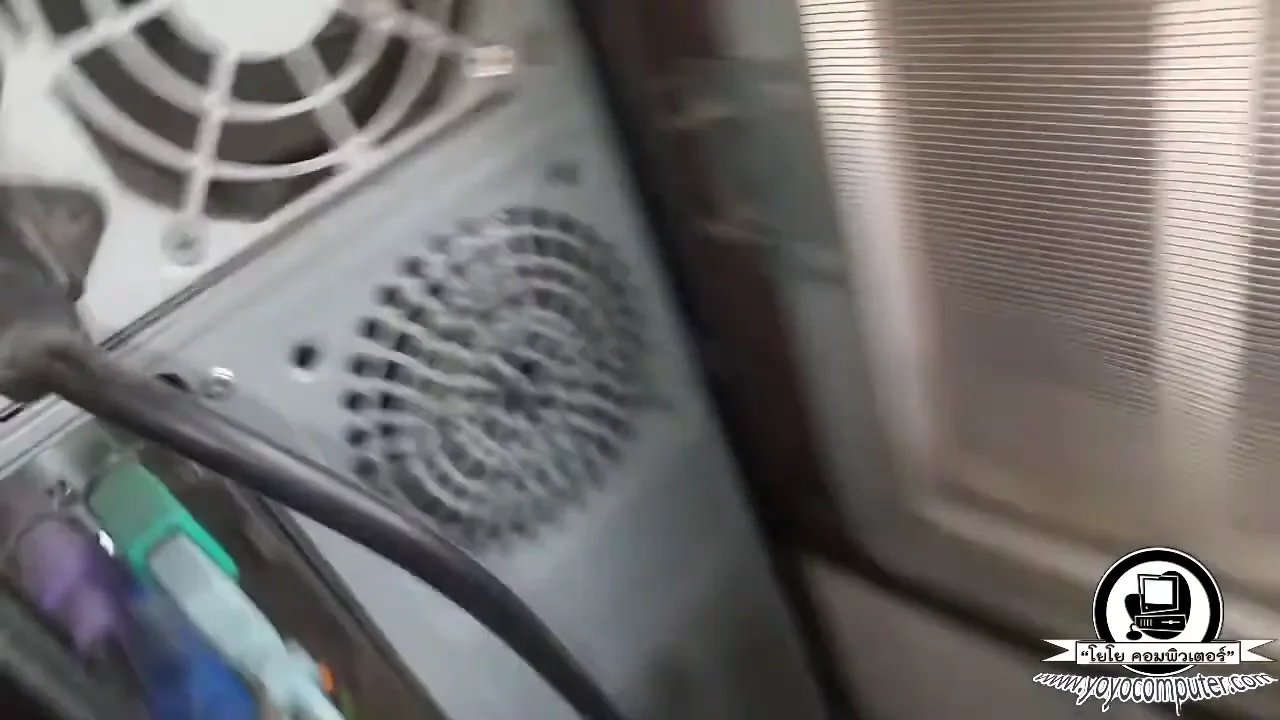 supply พอรอประกอบเสร็จแล้วก็เสียบสาย ครับ ค่ะก็จะมีเขี้ยวของสายอยู่นะครับนี่ค...