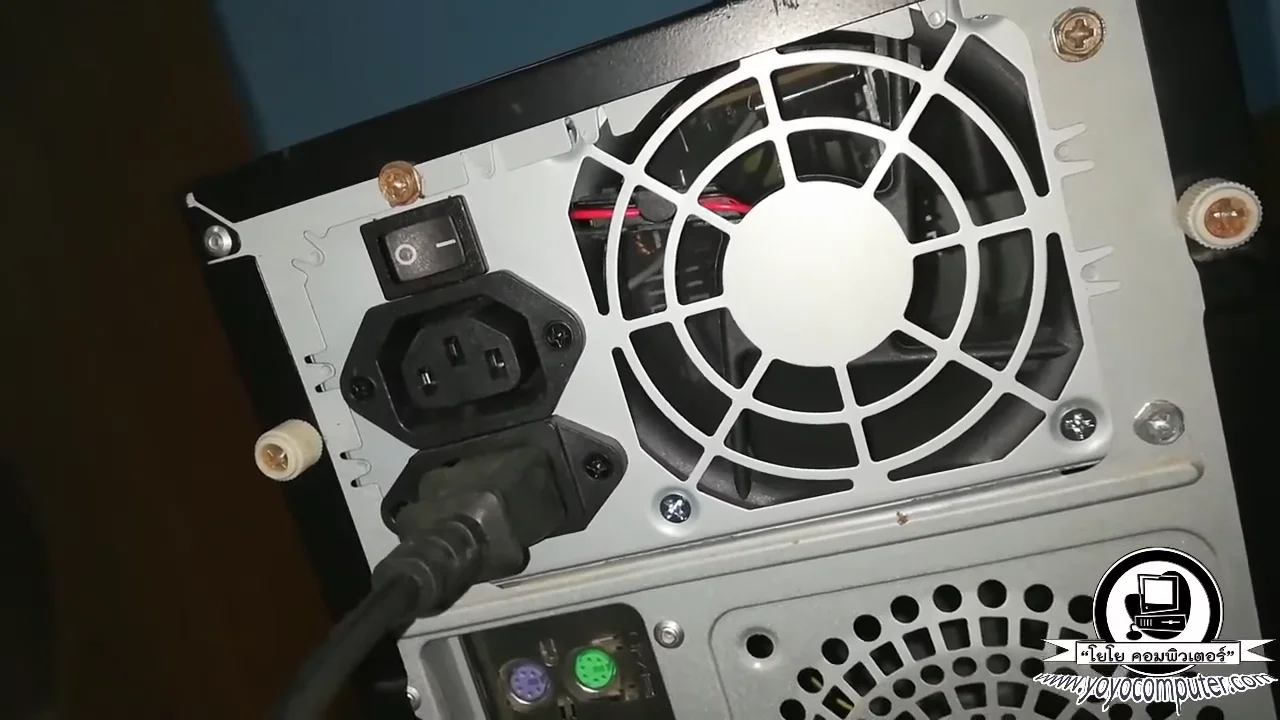 ถ้าหากต่อทุกอย่างถูกต้องแล้วนะครับเราก็ จะเห็นหน้าจอแบบนี้บางทีพาวเวอร์ซัพพาย...