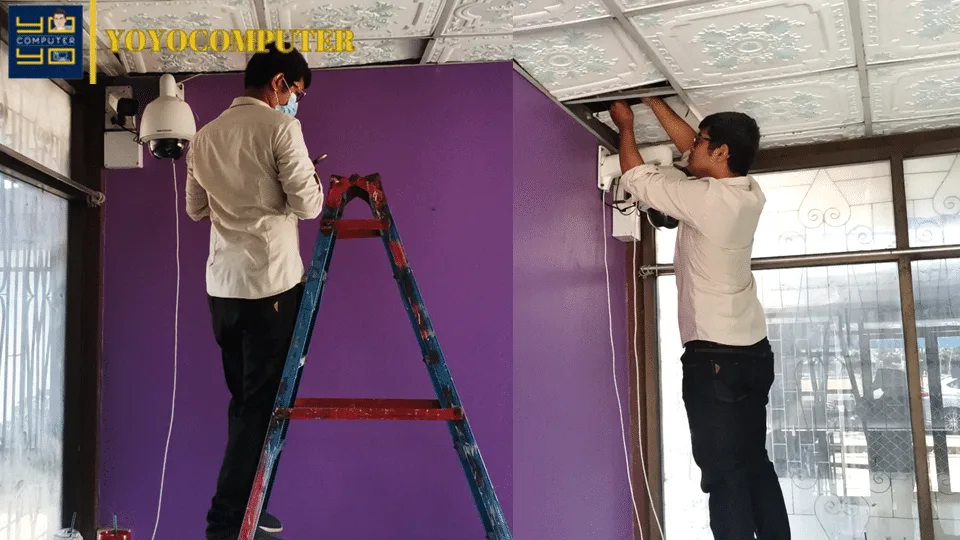 ติดตั้งกล้องวงจรปิดชุดใหม่ สระบุรี - โยโยคอมพิวเตอร์