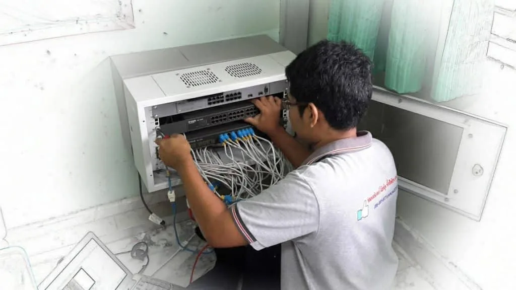 วางระบบ LAN ติดตั้ง Switch Router สำนักงาน สระบุรี
