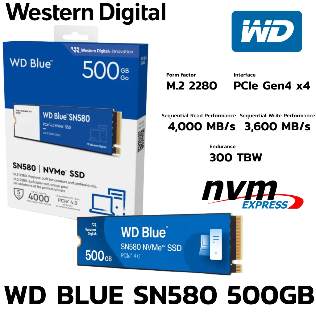 WD SN580 500GB NVMe